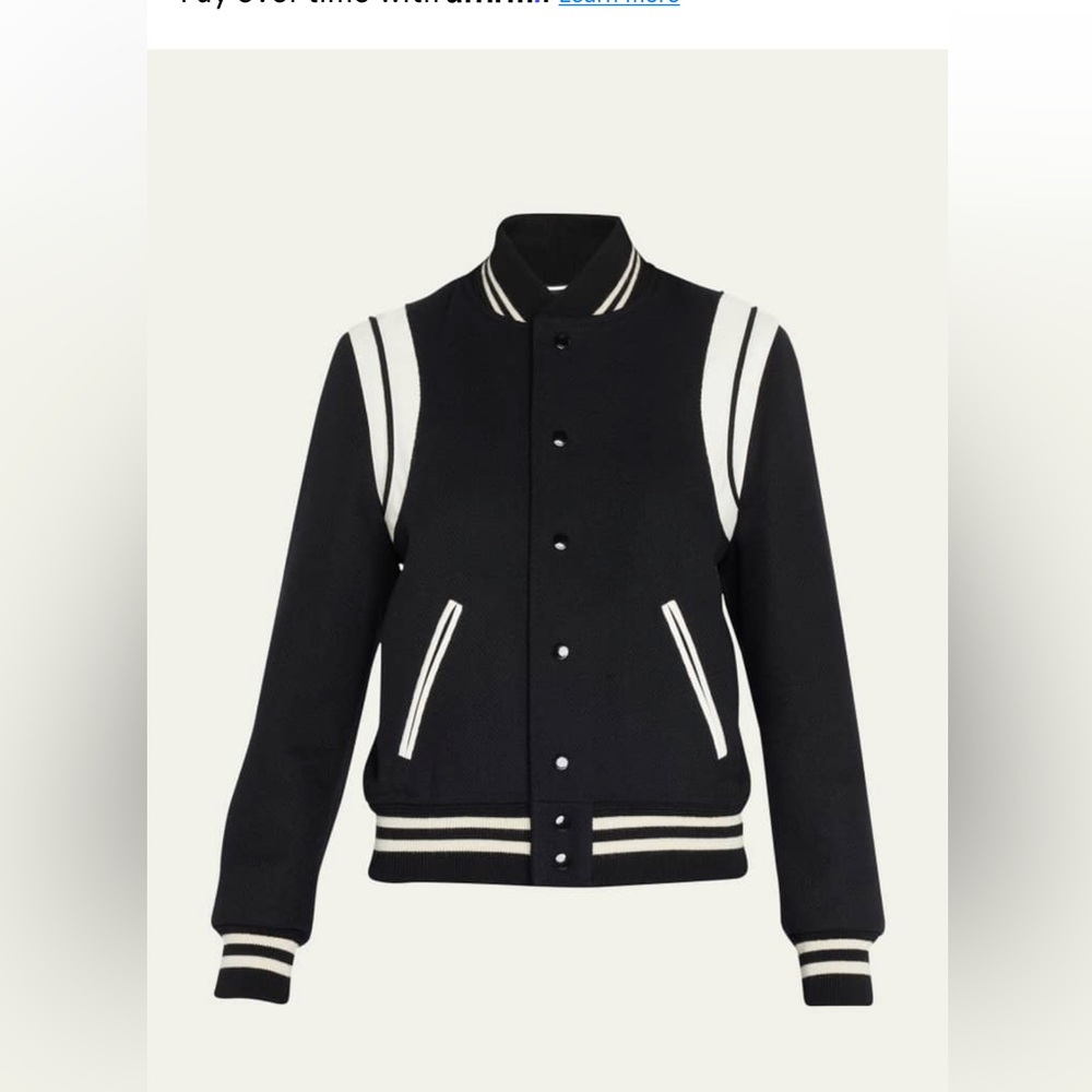 Saint Laurent Teddy Varsity Jacket